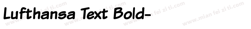 Lufthansa Text Bold字体转换